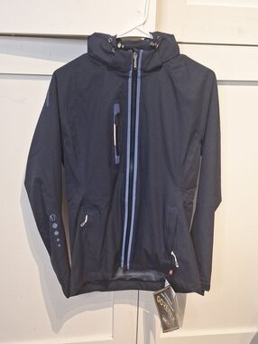 Sunice Navy Blue Waterproof Hooded Utility Jacket